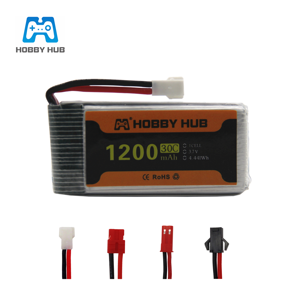 Hobby Rc Quadcopters - Batería Lipo 3.7V 1200mAh 30C para