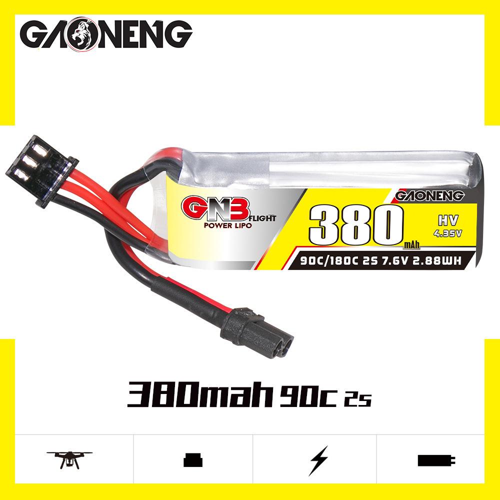Batería Lipo GNB 2S 7,6 V 380m - Hobby Rc Quadcopters reseña y precio