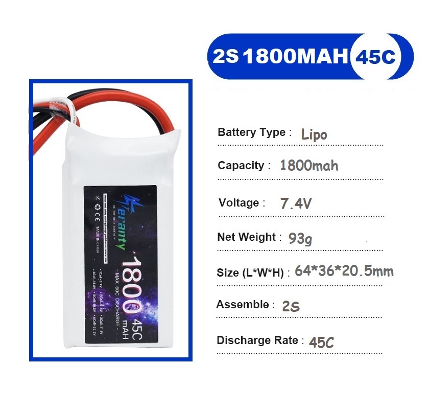 2 uds 7,4 V Lipo 2S batería 15 - Rc Hobby Grade Car reseña y precio