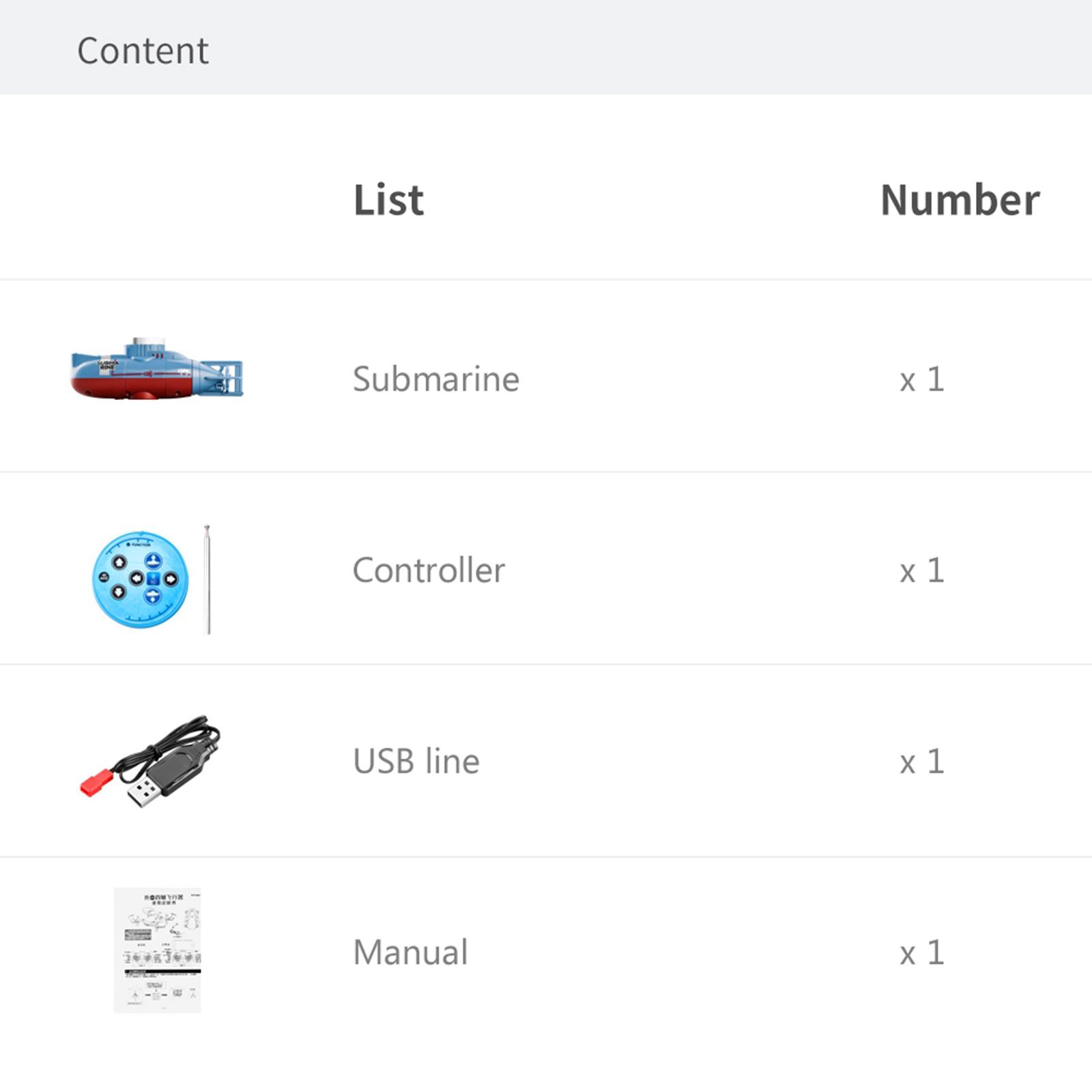 Mini Submarino RC Subacuático, - Rc Submarine Water reseña y precio